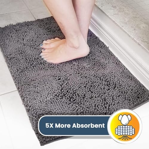 Muddy Mat® 4-Piece Grey Medium 30"X19" AS-SEEN-ON-TV Highly Absorbent - Image 5