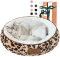 Zerbuger 20in Leopard Round Dog Bed Sofa by Zerbuger