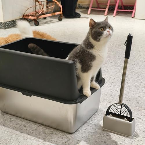 Cat Litter Scoop Deep Shovel, Detachable Long Handle Litter Scooper - Image 2