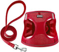 Dog Harness with Leash Set, Step-in Adjustable Puppy Pet Vest by BOOMIBOO