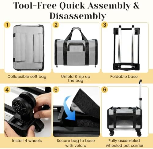 Airline Approved Travel Soft-Sided Carrier - Image 5
