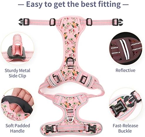 HEELE Dog Harness, No Pull Adjustable Padded Reflective Harness - Image 3