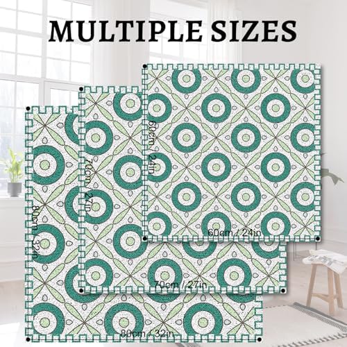 Square Shower Stall Mat Non Slip, 31x31 Inch Extra Large Loofah Shower Mats - Image 5