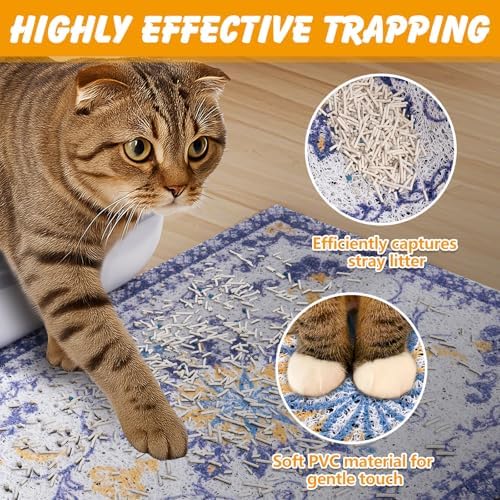 ondware Cat Litter Mat 20 x 15 in, Waterproof Non-Slip - Image 4