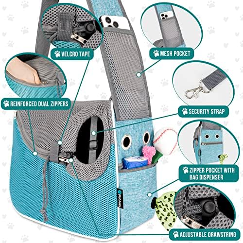 PetAmi Dog Sling Carrier for Small Dogs, Hands Free Crossbody Carrier - Image 3