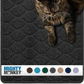 MIGHTY MONKEY Waterproof Cat Litter Box Mat, BPA Free, 24x17 Black by MightyMonkey
