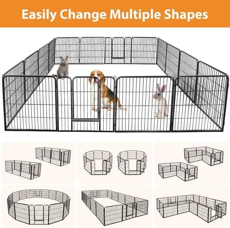ZENY Dog Playpen Outdoor, Indoor Pet Pen, 16 Panels Dog Fence - Image 4