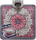 Hompet Cat Litter Mat 2 Pack, 54x54 Large Machine Washable Trapping Mats by Hompet