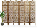 68.9Inch Folding Room Divider, 6 Panels Wood Carved Privacy Screens, Free by Svimi