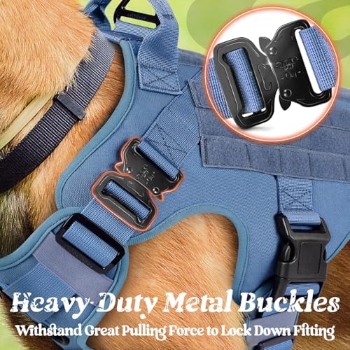 rabbitgoo Tactical Dog Harness X-Large, Heavy Duty Military No Pull Vest - Image 2