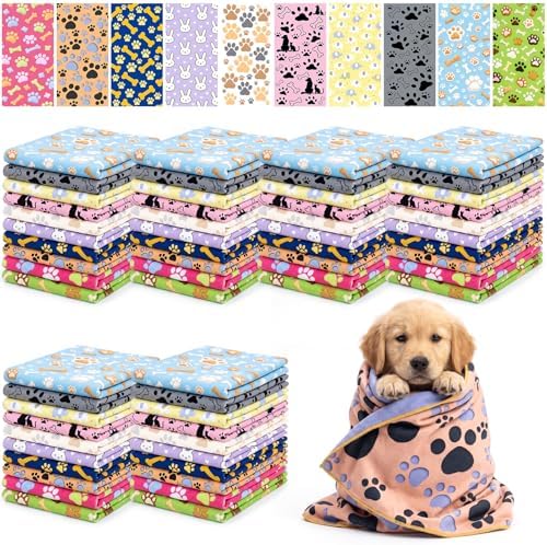 50 Pcs Dog Towels for Drying, Dog Grooming Absorbent Towel by Unknown