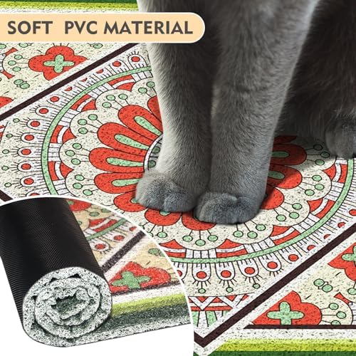 Jumbo Cat Litter Mat Catcher 35"x24" | Ultra-Absorbent Litter Box Rug - Image 4