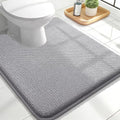 OLANLY Memory Foam Bathroom Toilet Rugs U-Shaped 24x20, Soft Bath Mat by OLANLY