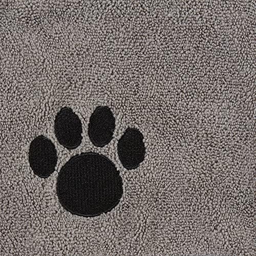 Bone Dry Pet Robe Collection, Embroidered Absorbent Microfiber Bath Robe - Image 4
