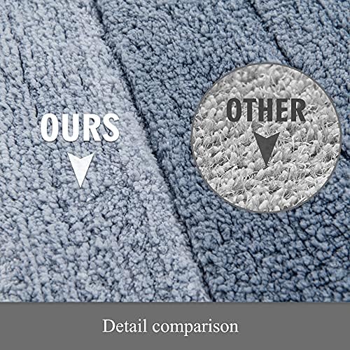 2 Piece Ombre Bath Mat Set for Bathroom, Non Slip Ultra Soft and Thick Water - Image 4