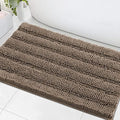 H.VERSAILTEX Bath Mats for Bathroom Non Slip Extra Thick Chenille Striped Bath by HVERSAILTEX