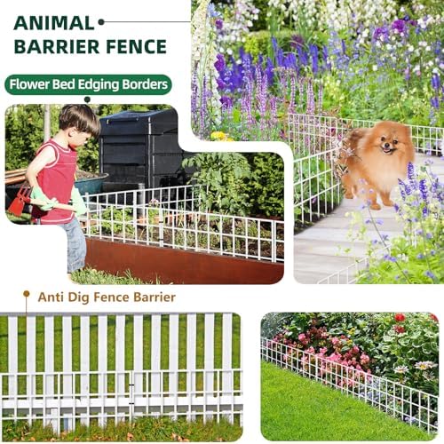 42.5ft x 13in Animal Barrier Fence, 30 Panels No Dig Garden Fence - Image 7