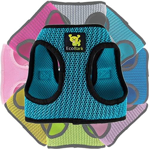 EcoBark Step in Dog Harness, Mesh Adjustable Pet Vest, Aqua Sport - Image 7