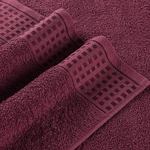 GLAMBURG 100% Cotton 2 Pack Oversized Bath Towel Set 28x55 Inches, Ultra Soft - Image 2