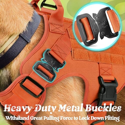 rabbitgoo Tactical Dog Harness for Medium, Heavy Duty Military No Pull Vest - Image 2