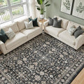 Grey Area Rug 8x10 for Living Room Bedroom by WelcometoBabovid