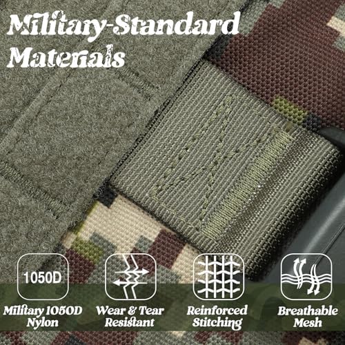rabbitgoo Tactical Dog Harness for Medium, Heavy Duty Military No Pull Vest - Image 5