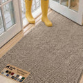 GORILLA GRIP SoakSTOPPER Dog Door Mat, Machine Wash and Dry, 60x36 Beige by GorillaGrip