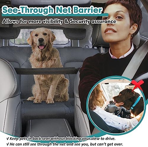 Dog Car Barrier Escape-Proof, Durable Back Seat Car Gate Trunk Barrier - Image 3