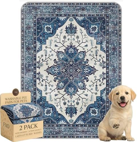 Washable Pee Pads for Dogs, Great Urine Absorbent Reusable Puppy Training Pads by Peepads