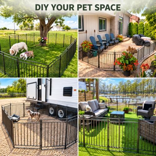 Thickened Outdoor Dog Fence, 32 Panels - Image 3