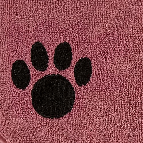 Bone Dry Pet Robe Collection Embroidered Absorbent Microfiber Bath Robe - Image 4