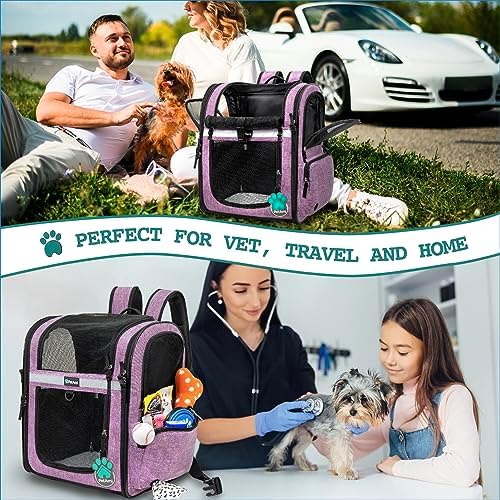 PetAmi Dog Backpack Carrier, 4-Way Entry Ventilated, 18 lbs - Image 7