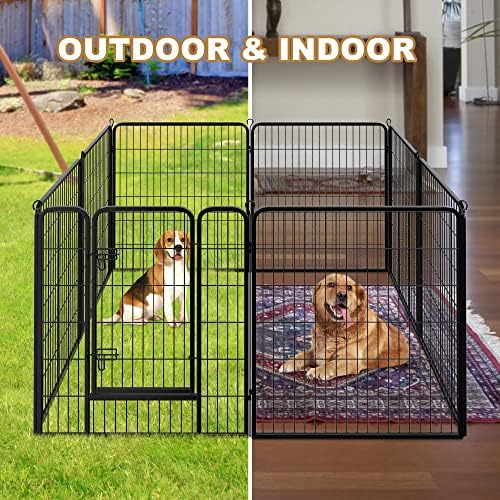 ZENY Dog Fences for The Yard, Dog Pens Outdoor, Dog Pen Indoor, 8 Panels Dog - Image 3
