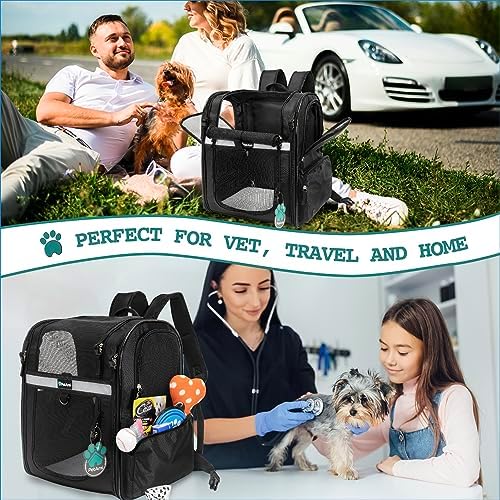 PetAmi Dog Backpack Carrier for Cats, 4-Way Entry Ventilated, 18 lbs - Image 7