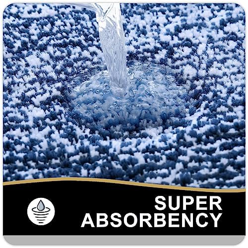 OLANLY Toilet Rugs U-Shaped 24x20, Soft Absorbent Microfiber Bath Mat - Image 4
