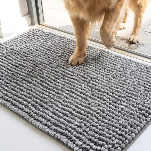 Muddy Mat® T.Max Dual Tone Indoor Dog Door Mat Slip Resistant Chenille Entryway by MuddyMat%C2%AE