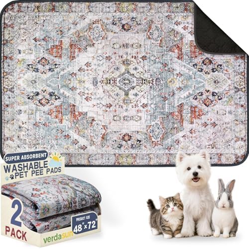 Washable Pee Pads for Dogs, Reusable Puppy Potty Training Pads, Ultra-Absorbent by Verdasun