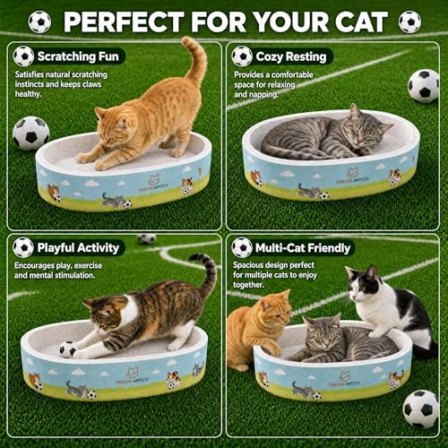 Cardboard Cat Scratcher Bed for Indoor Cat, Extra Large Cat Scratching Board - Image 6