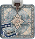 Hompet Cat Litter Mat 2 Pack, 54x54 Large Machine Washable Trapping Mats by Hompet