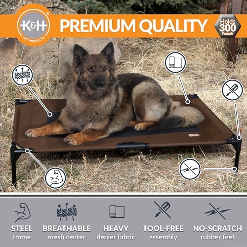 K&H Outdoor Elevated Dog Bed for Large & X-Large Pets - Image 2