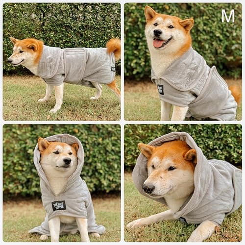Tuff Pupper Fast Drying Dog Bath Robe | 800 GSM Plush Dog Towel - Image 3