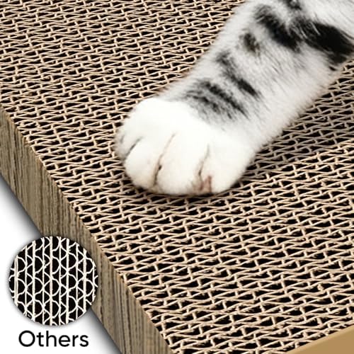 Cat Scratcher 8-Pack Refills, Large Cardboard Pads - Image 6