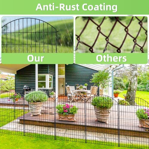 Decorative Garden Fence, 40in x 24ft No Dig Fence - Image 4