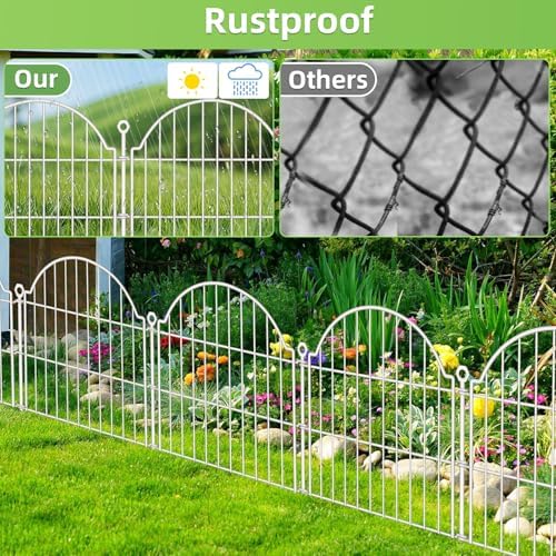 10 Panels No Dig Decorative Garden Fence - Image 5
