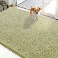 OLANLY Dog Door Mat for Muddy Paws 50x30, Super Absorbent Chenille Mud Mat by OLANLY