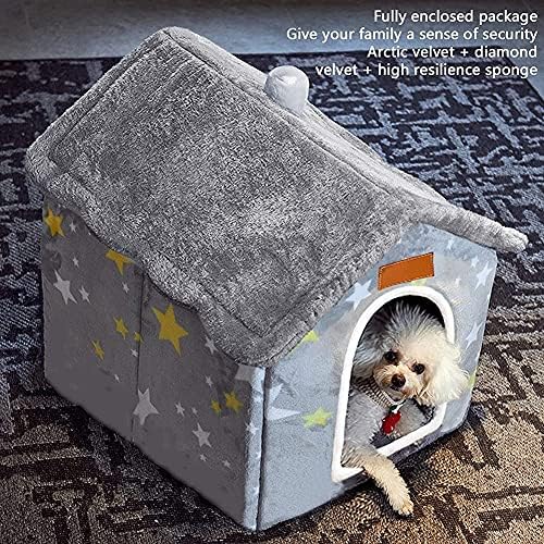 BXEBUI Dog House Indoor Memory Sponge, Foldable Dog House Kennel Bed Mat - Image 4