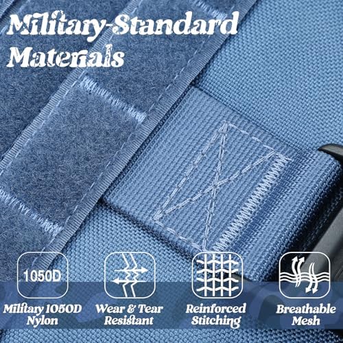 rabbitgoo Tactical Dog Harness for Medium, Heavy Duty Military No Pull Vest - Image 5
