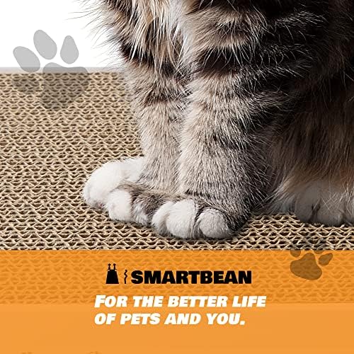 Cardboard Scratcher Pad Scratching Post:Smartbean 3PCS Cat Cardboard, Cat - Image 7