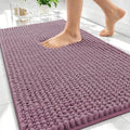 OLANLY Thick Chenille Absorbent Bathroom Rugs Mat 30x20, Deep Plum by OLANLY