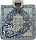 Hompet Cat Litter Mat 2 Pack, 54x54 Large Machine Washable Trapping Mats by Hompet